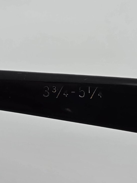 Vintage Gloss Black White Cat Eye Eyeglasses Frame USA 44-20-128 main image 11